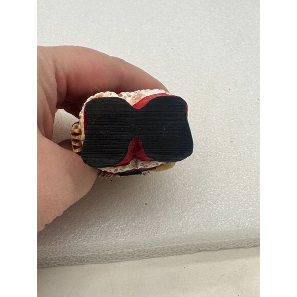 Vintage Steve Tunturi Whittlers Workshop Hand Carved Santa Claus Ornament Figuri - Picture 4 of 6